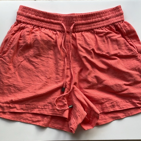 Venus Easy Linen Shorts Coral - Picture 5 of 7